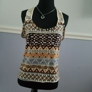 Crochet knit top